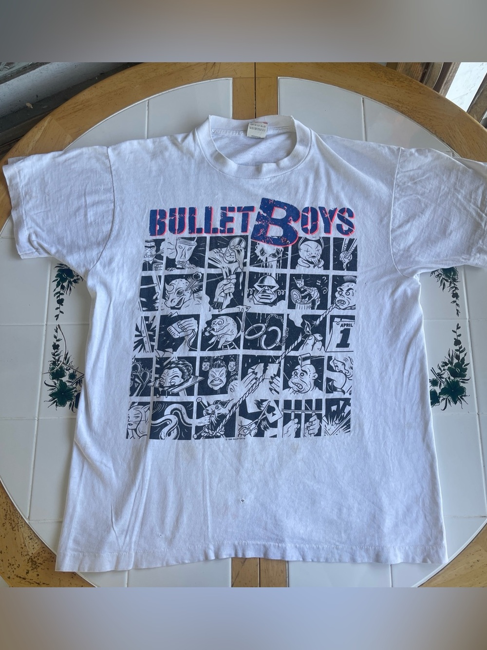 Vintage Bullet Boys T Shirt XL Glam Rock Band Tee Single Stitch DBL Sided Rare🔥